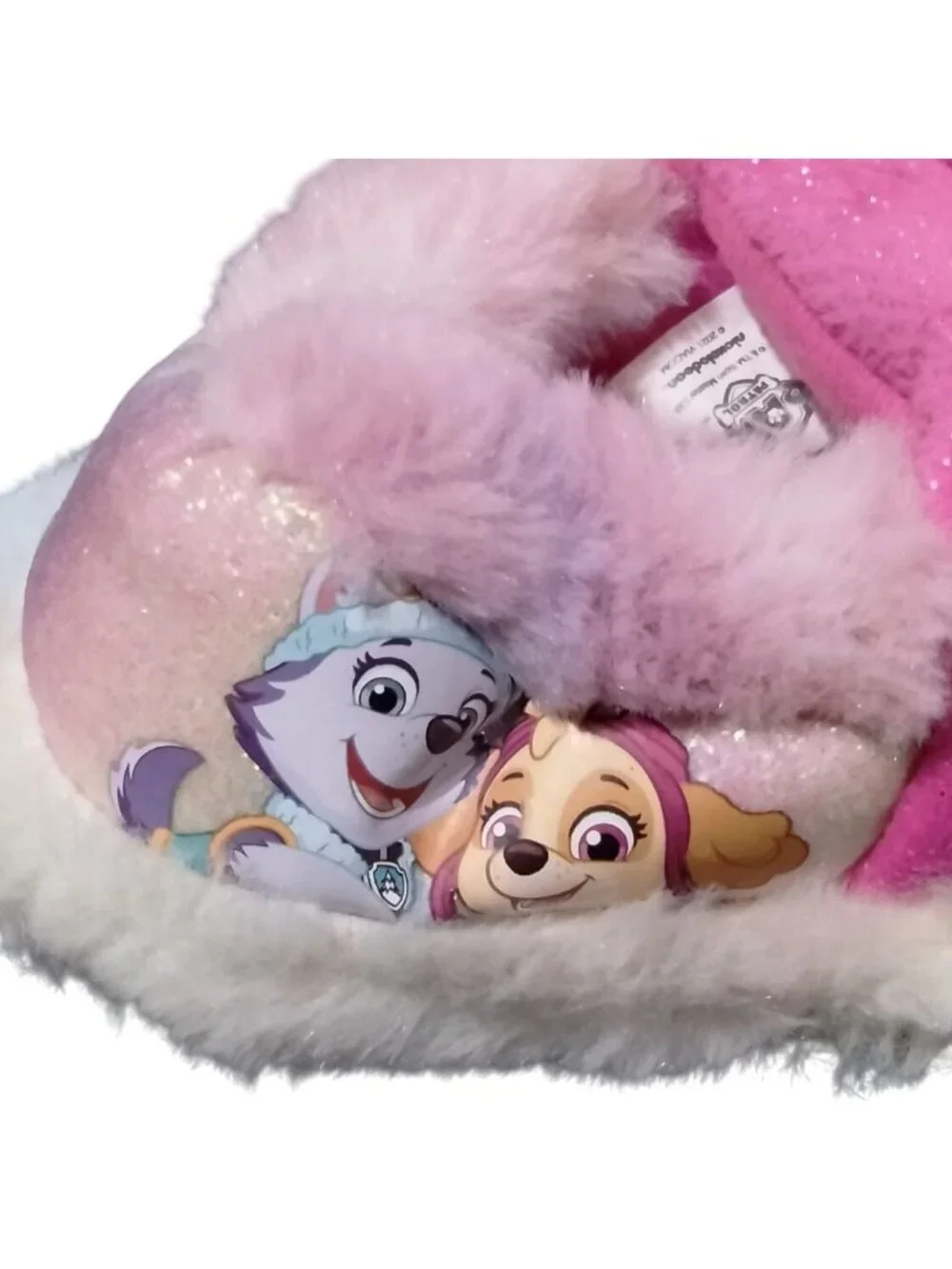 Nickelodeon Paw Patrol Toddler Size 5-6 Slippers 3D Skye Everest Plush Non-Slip